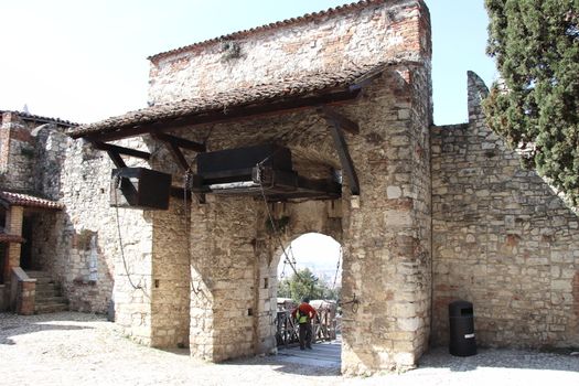 ancient castle in Brescia, a city in northern Italy