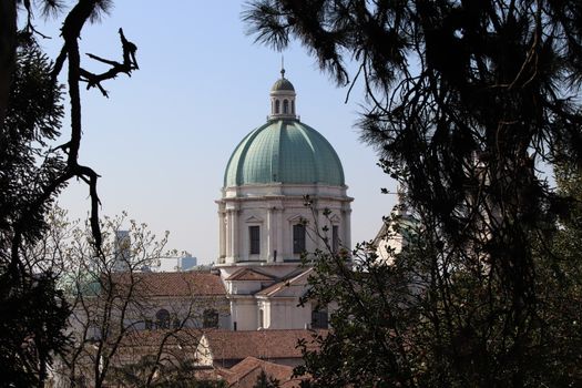 dome of the cathedral of Brescia in northern Italy