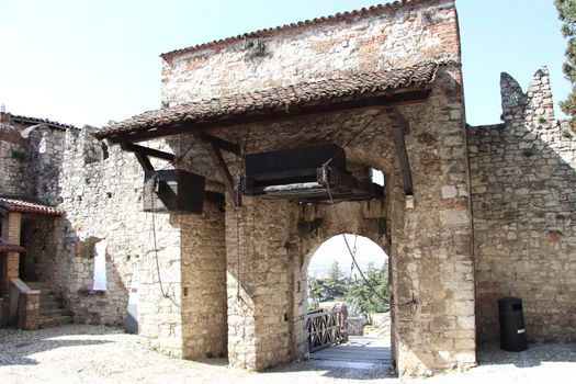 ancient castle in Brescia, a city in northern Italy