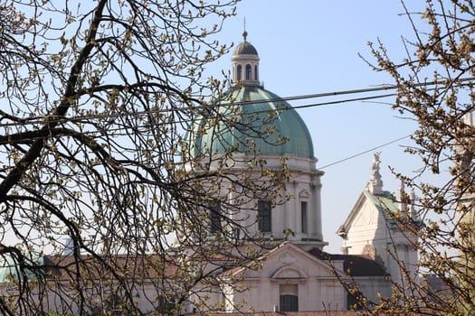 dome of the cathedral of Brescia in northern Italy