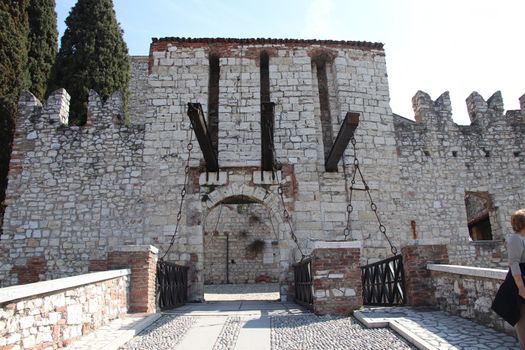 ancient castle in Brescia, a city in northern Italy