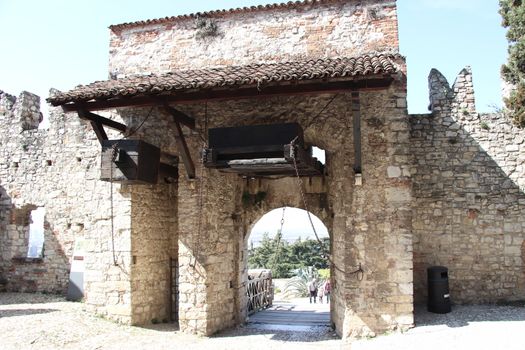 ancient castle in Brescia, a city in northern Italy