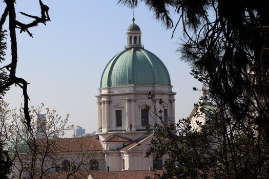 dome of the cathedral of Brescia in northern Italy