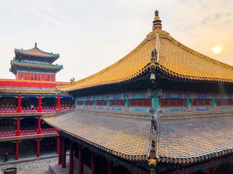 The Putuo Zongcheng Buddhist Temple, one of the Eight Outer Temples of Chengde, built between 1767 and 1771 and modeled after the Potala Palace of Tibet. Chengde Mountain Resort. China