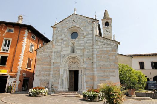 church in Maderno on Garda lake in north Italy