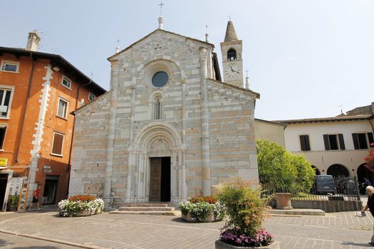 church in Maderno on Garda lake in north Italy