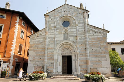 church in Maderno on Garda lake in north Italy