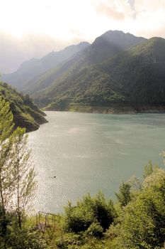 lake Valvestino , Brescia in northern Italy