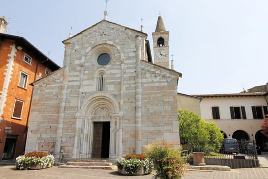 church in Maderno on Garda lake in north Italy