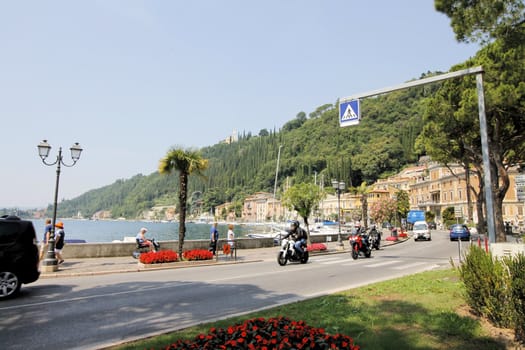 view of Garda lake in northern Italy