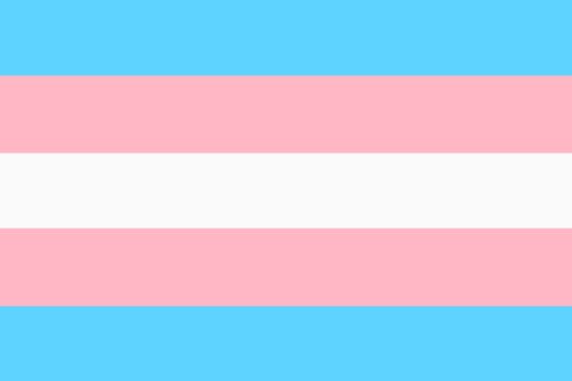 A Transgender Pride Flag background illustration blue white pink stripes