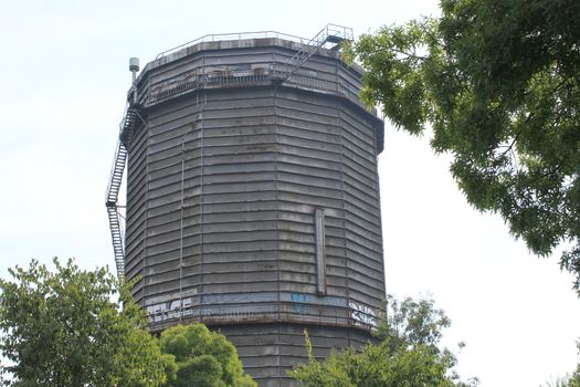 ancient gasometer in Brescia in northern Italy