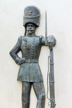 Sardinian soldier statue