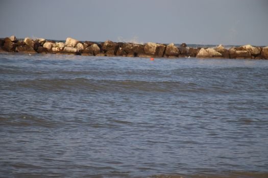 landscape of the Adriatic sea in Italy