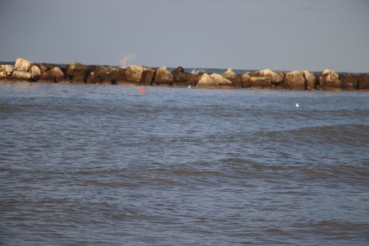 landscape of the Adriatic sea in Italy