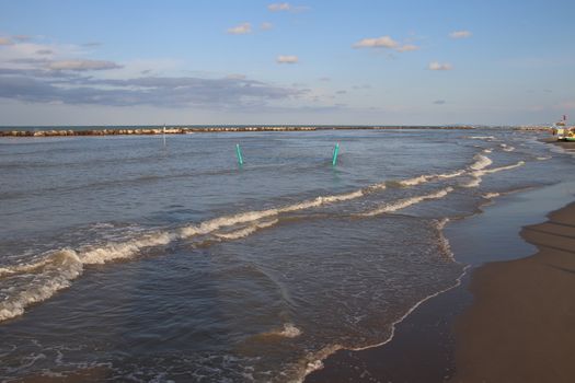 landscape of the Adriatic sea in Italy