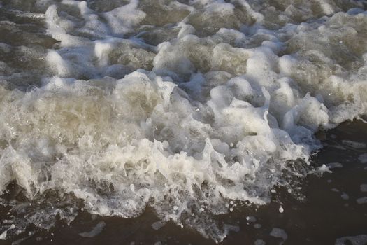 waves of the Adriatic Sea in Italy