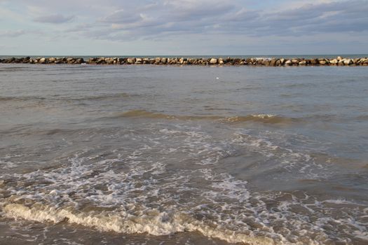 landscape of the Adriatic sea in Italy