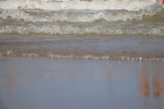 waves of the Adriatic Sea in Italy