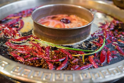 Chengdu Sichuan Hot Pot close up, Chenggdu, Sichuan Province, China