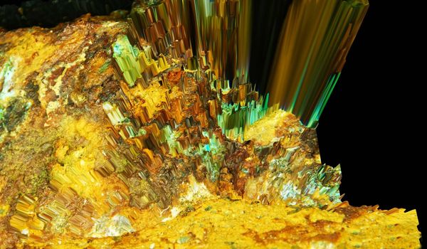 
 Design produced from the combining of Specialist Macro and 3D rendering Photography of Rocks, Minerals , Fossils and other natural materials, producing these stunning Images for use as Wall Art, Background, and Products of all types.