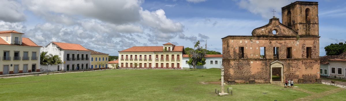 Matriz Church ruins in the historic city of Alcantara on Brazil