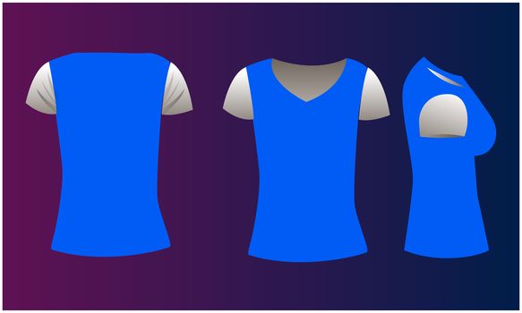 mock up illustration of a female sports wear on abstract background