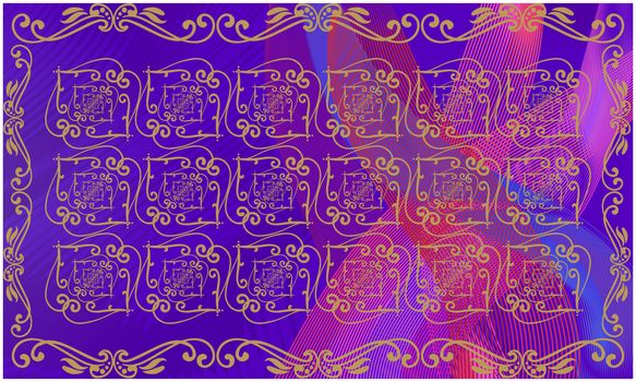 digital textile illustration design of art on abstract background
