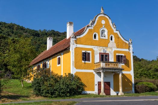 Old wine cellar, built in 1780, near from lake Balaton of Hungary, (Cellar Taranyi) 09 september 2016