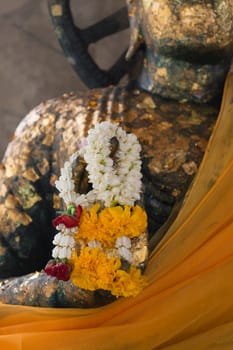 Bangkok, Thailand - August 29, 2015 : Thai buddha statue at Wat Hua Lamphong. Wat Hua Lamphong is a Royal Buddhist temple, third class, in the Bang Rak District of Bangkok, Thailand.