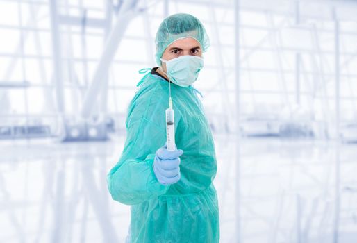 young male doctor at the hospital