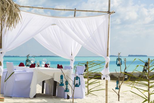 Beautiful table waiting for the groom and the bride to come.