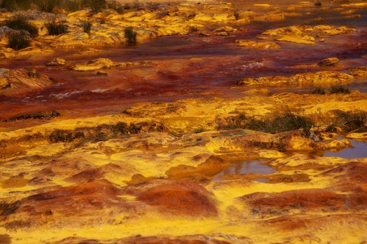 Beautiful landscape in Huelva, Rio Tinto