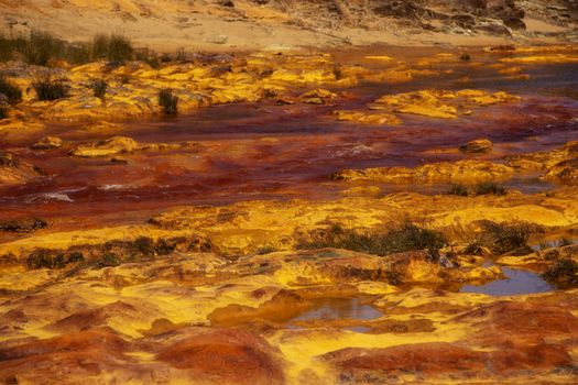 Beautiful landscape in Huelva, Rio Tinto