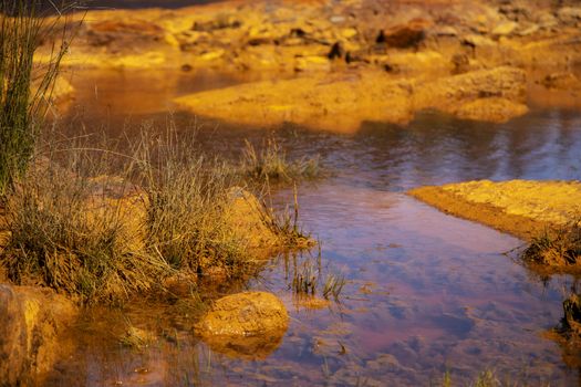 Beautiful landscape in Huelva, Rio Tinto