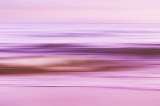 Beautiful background full of color of a seascape in blurred motion.