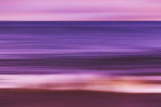 Beautiful background full of color of a seascape in blurred motion.