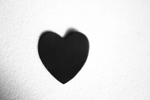 Bright red heart isolated