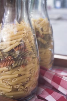 Macaroni italian pasta uncooked