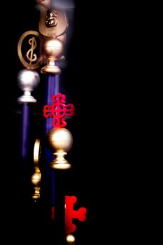 Typical objects of the catholic holy week