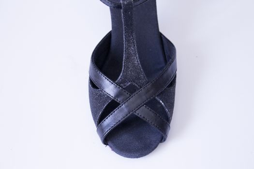 Women sandal for Latin dance seen from behind