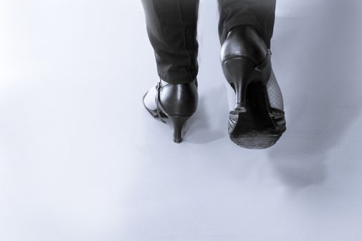 Woman dancing with salsa sandals