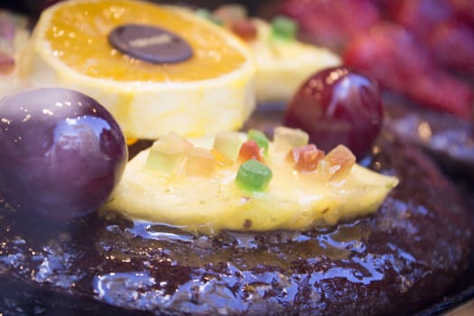 Delicious pastry dessert in restaurant