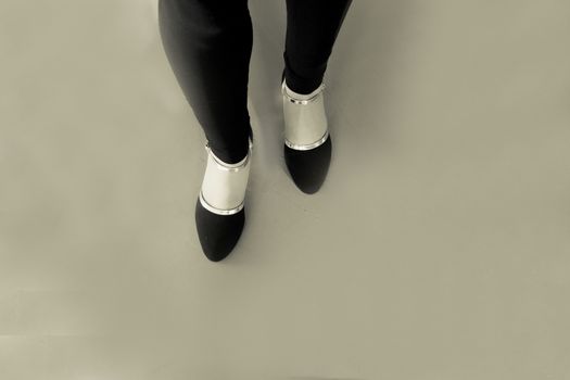 Woman dancing with salsa sandals