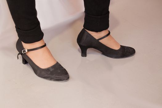 Woman dancing with salsa sandals
