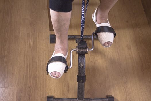 Exercises for older people with bicycles