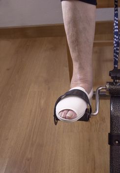 Exercises for older people with bicycles