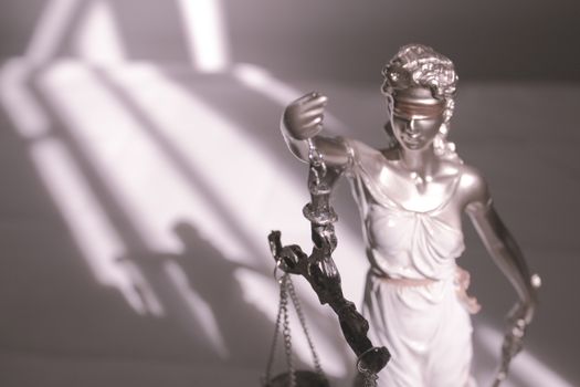 White female statue symbol of justice Themis. This figure has not specific author, no model release needed.