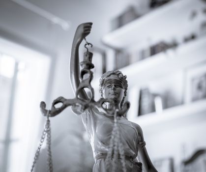 White female statue symbol of justice Themis. This figure has not specific author, no model release needed.