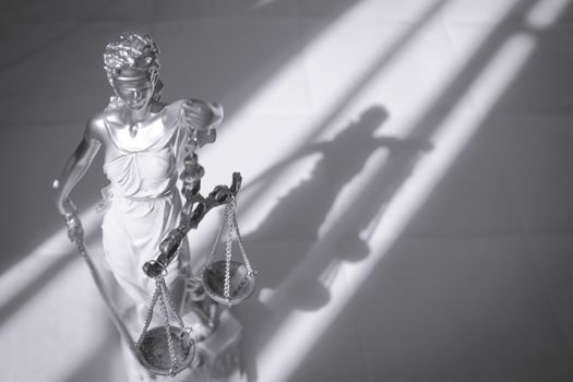 White female statue symbol of justice Themis. This figure has not specific author, no model release needed.